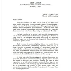 Open Letter to President Trump