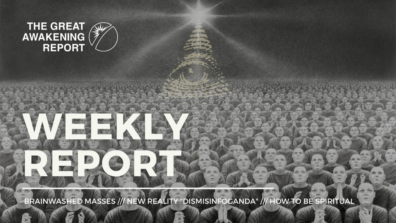 BRAINWASHED MASSES - NEW REALITY DISMISINFOGANDA - HOW TO BE SPIRITUAL