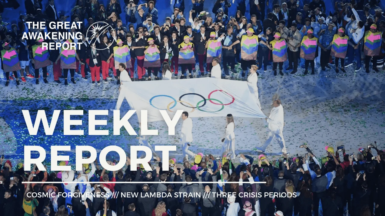 COSMIC FORGIVENESS - NEW LAMBDA STRAIN - THREE CRISIS PERIODS