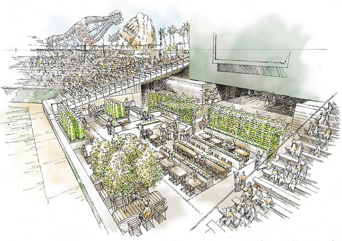 integrated vertical farm restaurant