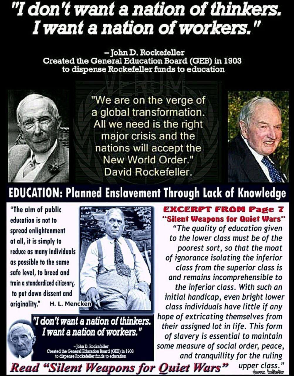 Rockefeller agenda