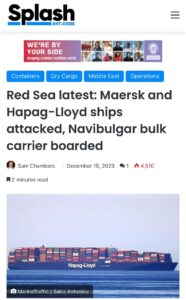RED SEA SHIPPING STOPPED