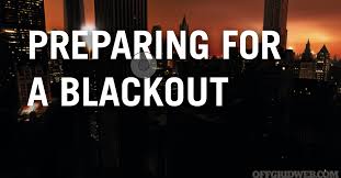 prepare for blackouts