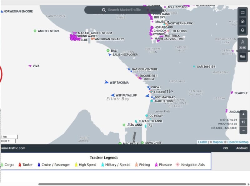 tracking ships