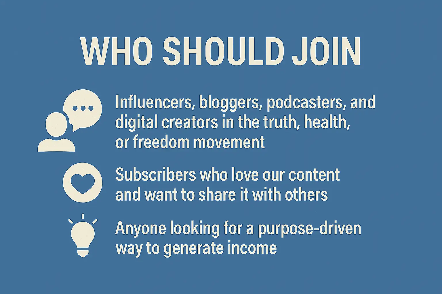 Who Should Join Who Should Join