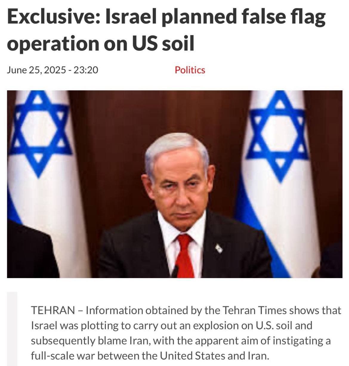 Israel False Flag