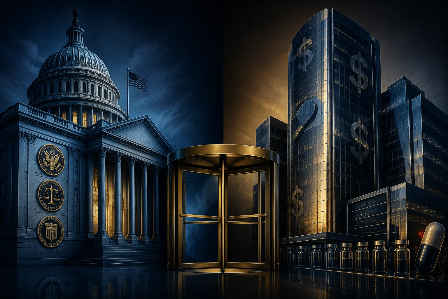 FDA and pharmaceutical industry revolving door, regulatory capture illustrated