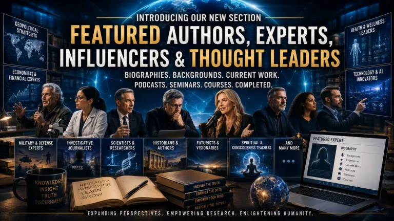Introducing Our New Featured Authors, Experts, Influencers & Thought Leaders Section