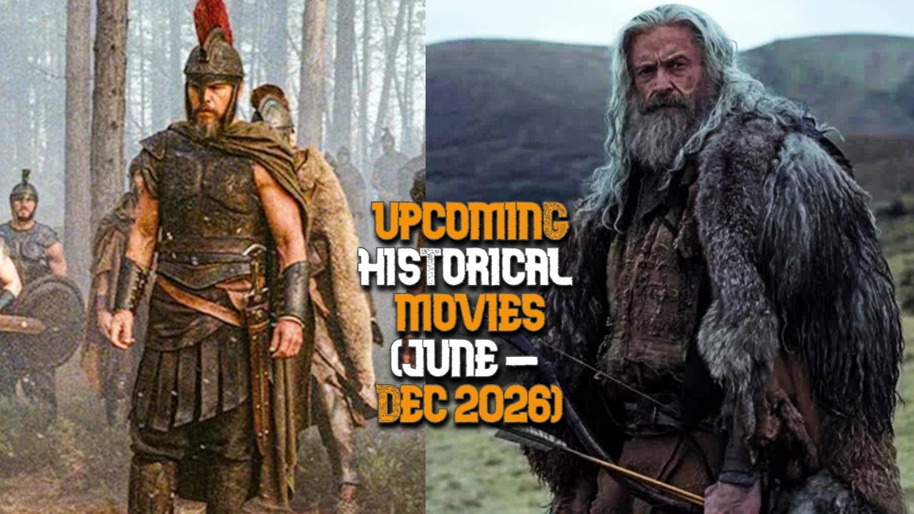 Top 10 Upcoming Historical Movies of 2026 trailer roundup featured in the Great Awakening Report Documentary Library